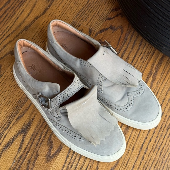 Frye Shoes - Frye Gemma Kiltie Grey leather Sneakers